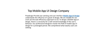 Top Mobile App UI Design Company