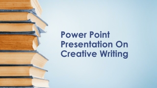 Power Point Presentation On Creative Writing