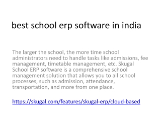 best school erp software in india