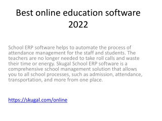 Best online education software 2022