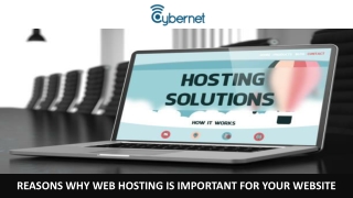Reasons Why Web Hosting is Important for your Website