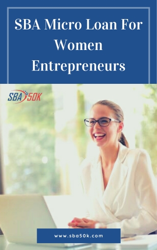 SBA Micro Loan For Women Entrepreneurs
