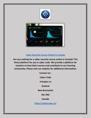 Cyber Security Course Online in Canada | Cybercode.ca