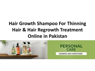 Hair Growth Shampoo For Thinning Hair & Hair