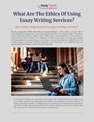 What Are The Ethics Of Using Essay Writing Services_