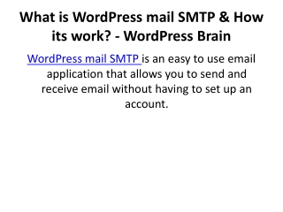 What is WordPress mail SMTP & How its works