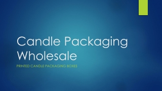 Candle Packaging Wholesale