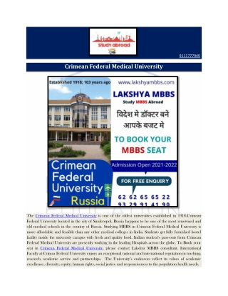 Crimean Federal Medical University