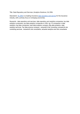 Top Data Analytics Company In USA