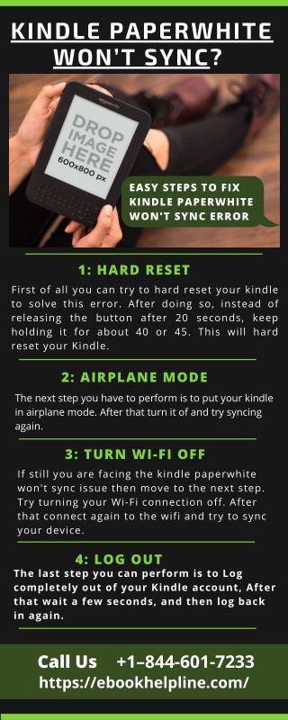 Solve Kindle Paperwhite Won’t Sync Error