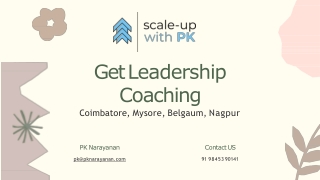 Get Leadership Coaching in Coimbatore, Mysore, Belgaum