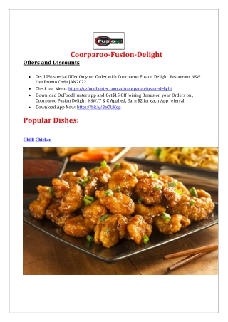 10%  off - Coorparoo fusion delight Menu Mexican Restaurant, Qld