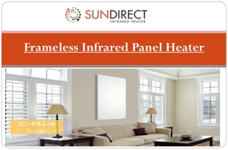 Frameless Infrared Panel Heater