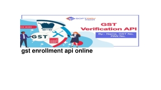 gst enrollment api online