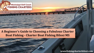 Charter Boat Fishing Biloxi MS