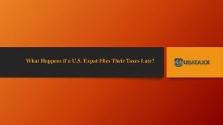 What Happens if a US Expat Files Their Taxes Late
