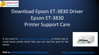 Download Epson ET-3830 Driver - Epson ET-3830 Printer Support Care