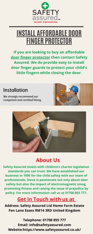 Install Affordable door finger protector