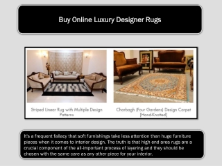 Buy Online Luxury Designer Rugs