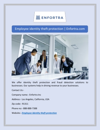 Employee identity theft protection | Enfortra.com