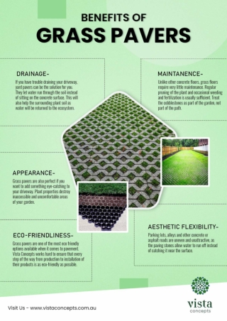Grass Pavers Benefits