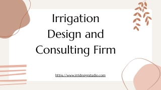 Best Irrigation Design and Consulting Firm  - Irri Design Studio