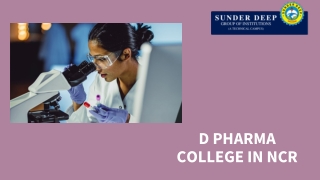 Top B Pharma College in UP | Pharm D Colleges in Delhi NCR