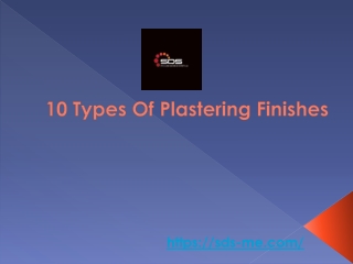 10 Types Of Plastering Finishes
