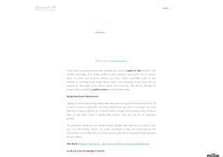 What Are The Major Reasons Why Businesses Must Opt For Converting Audio To Text