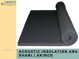 Acoustic Insulation Abu Dhabi