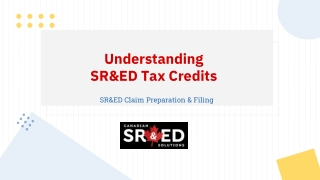 Understanding SR&ED Tax Credits - Canadian SR&ED Solutions