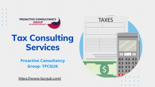 Professional Tax Consulting Services In UK - TPCGUK