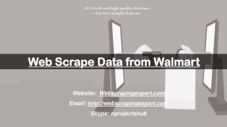 Web Scrape Data from Walmart