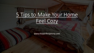 5 Tips to Make Your Home Feel Cozy​