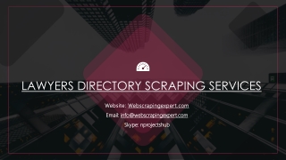 Lawyers Directory Scraping Services