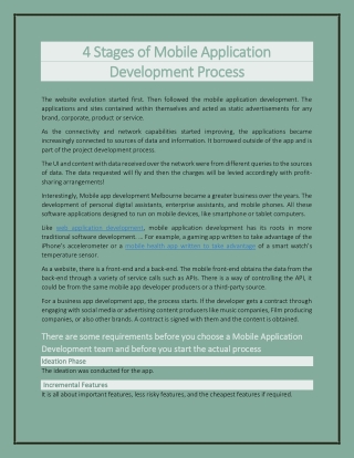 4 Stages of Mobile Application Development Proces3