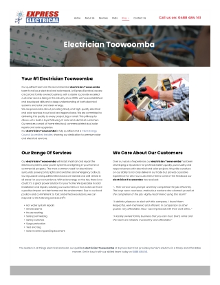 Electrician Toowoomba