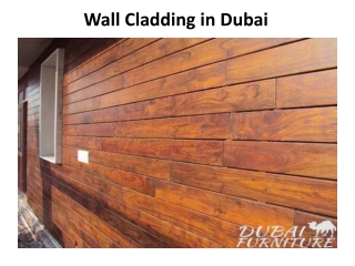 Wall Cladding in Dubai