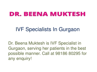 IVF Specialists In Gurgaon