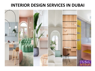 Interior Designer Services in Dubai