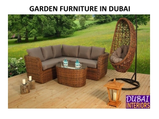 Garden Furniture in Dubai