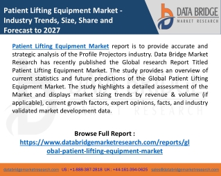 Patient Lifting Equipment Market to Reflect Steady Growth Rate by 2020| Market