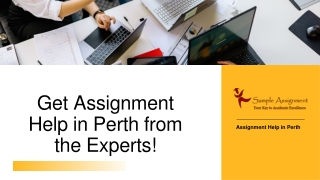 Get Assignment Help in Perth from the Experts