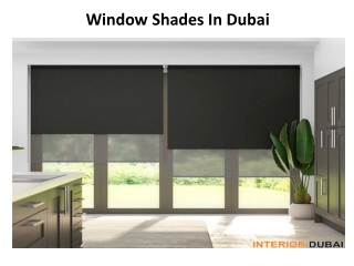 Window Shades in Dubai