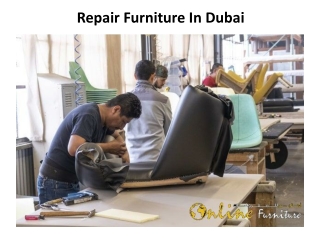 Furniture Repair in Dubai