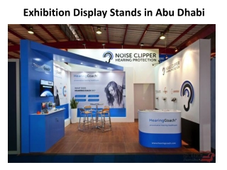 Exhibition Display Stands in Abu Dhabi