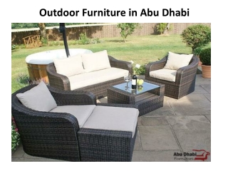 Outdoor Furniture in Abu Dhabi