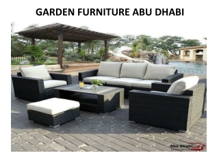 GARDEN FURNITURE IN ABU DHABI