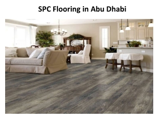 SPC Flooring in Abu Dhabi