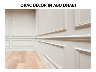 ORAC DÉCOR IN ABU DHABI